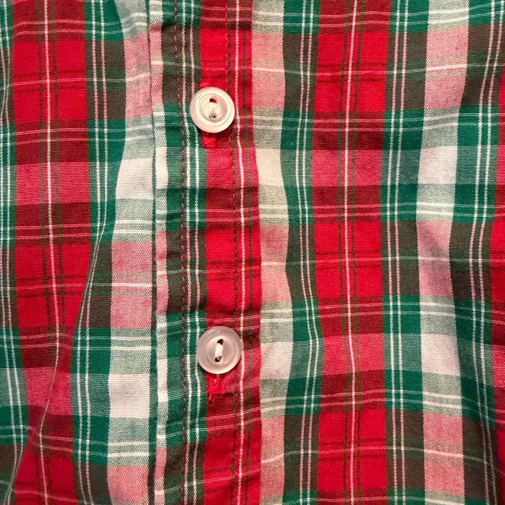 StellyBelly - Kids Plaid Button-Down Shirt - Red and Green — 040926
